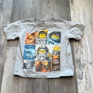Lego Gray Nexo Knights Graphic Tee with Multicolor Character Panels